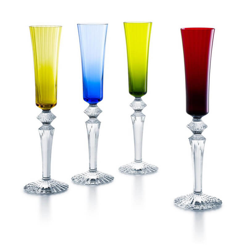 Colore in tavola Mille nuits Flutissimo Baccarat