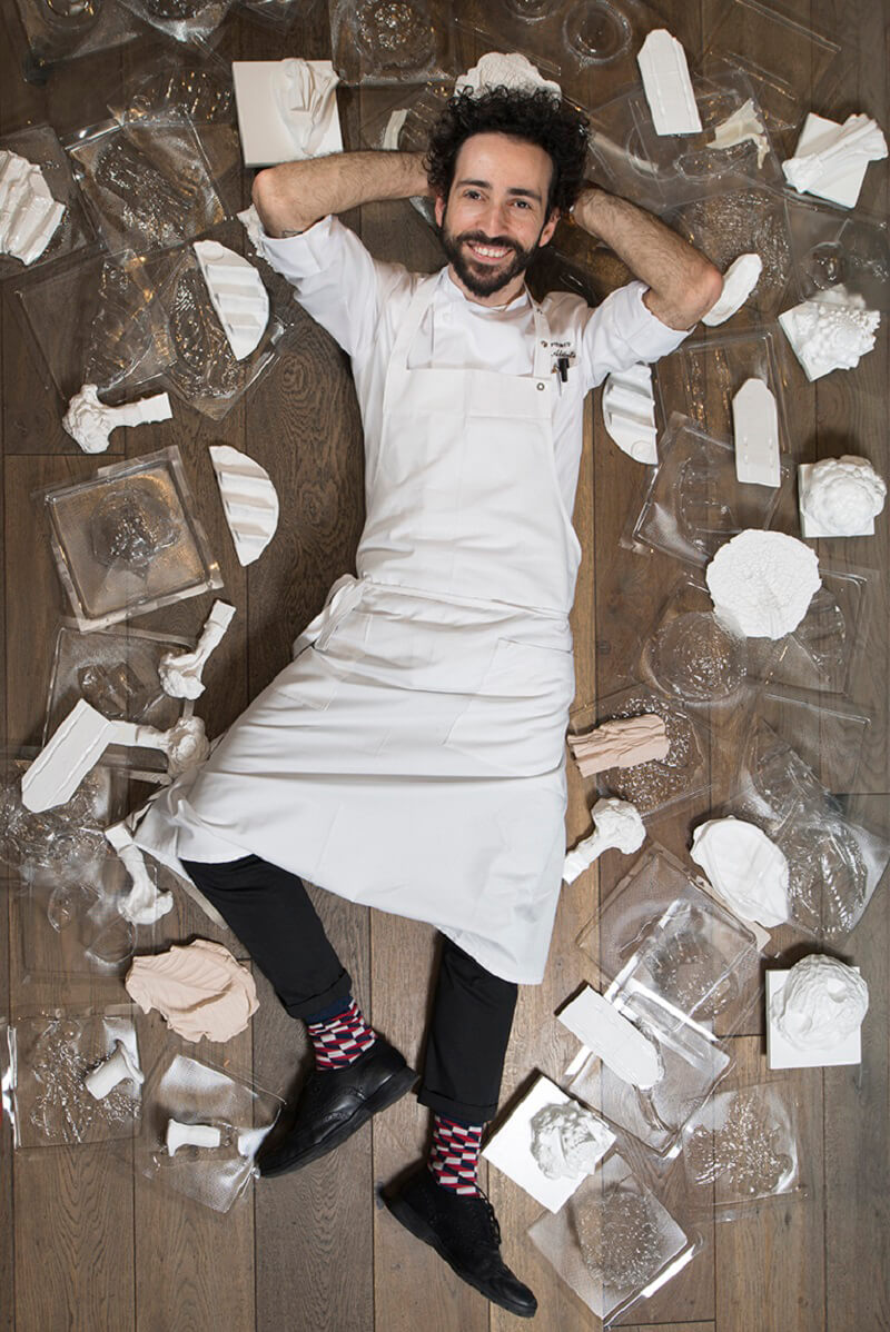 Piatti scultura chef Franco Aliberti