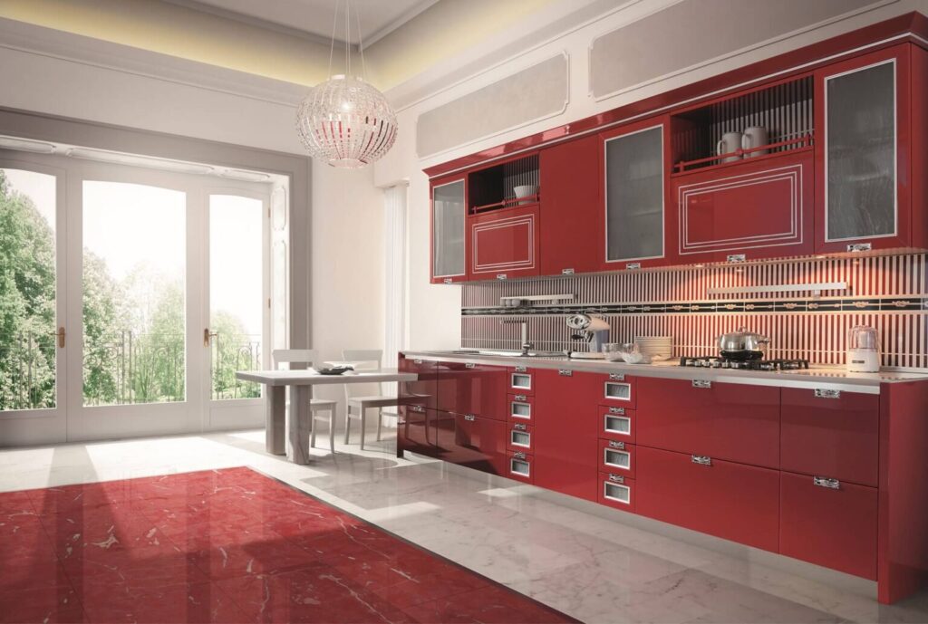 Scritta di Design Cuisine s.r.l Decorazione per la Tua casa Cucina Rosso E.T.I 