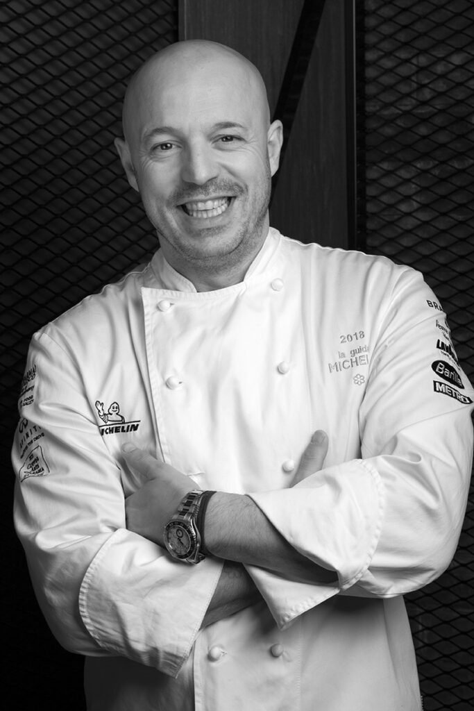 Chef Roberto Conti at Philipp Plein